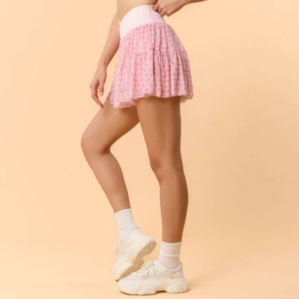 Open Box - Blogilates -  Women's Ballerina Skort - Pi Pink Gingham - Picture 4 of 4